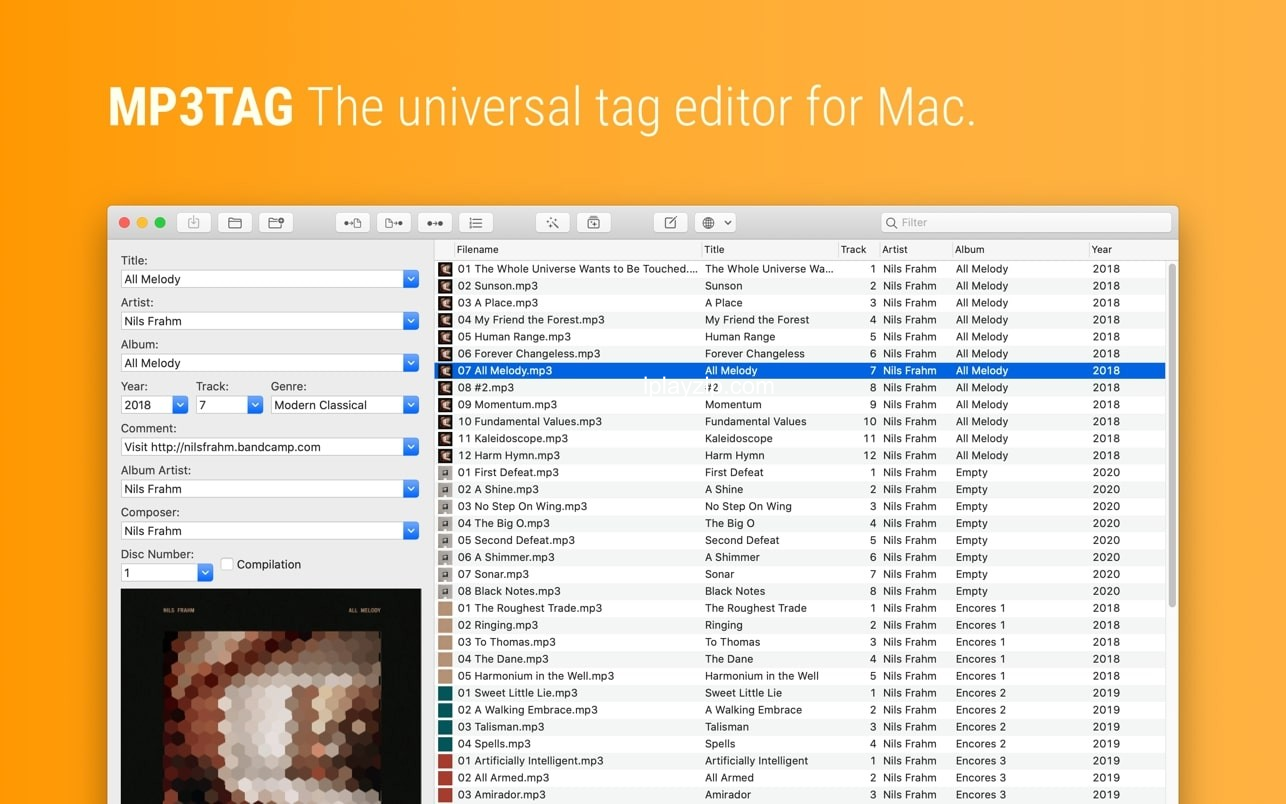 音频标签编辑工具 Mp3tag for Mac v1.8.24 破解版