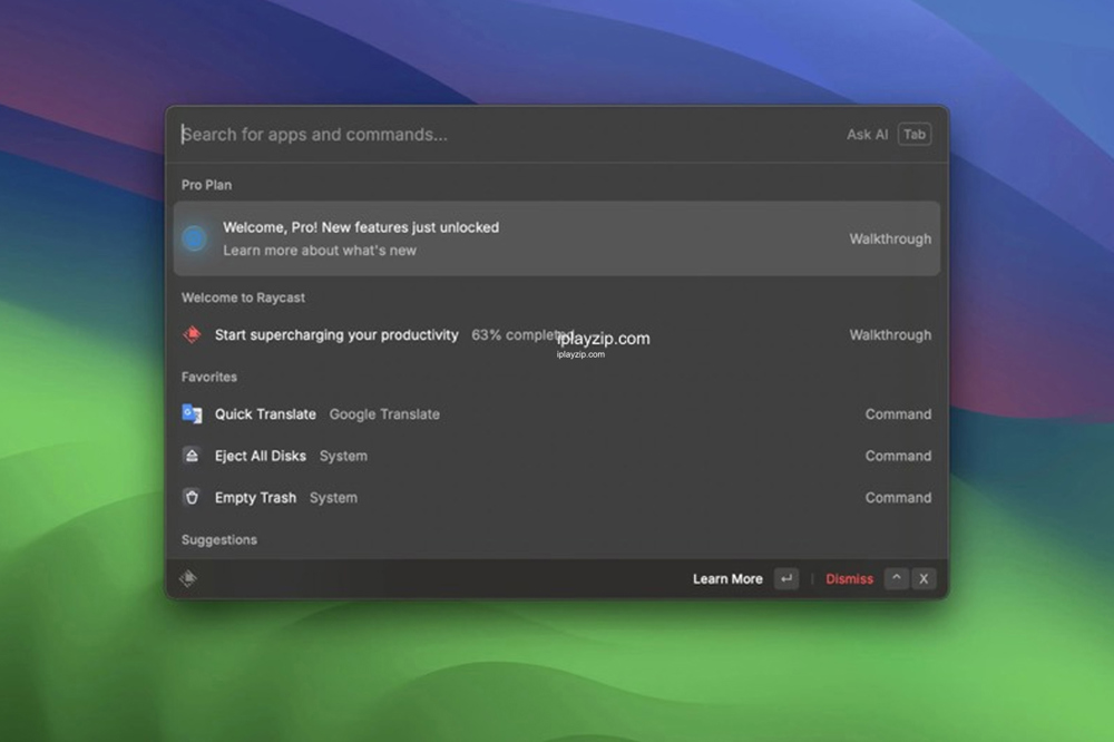 高效且快捷的 MacOS 启动器 Raycast v1.71.4 破解版
