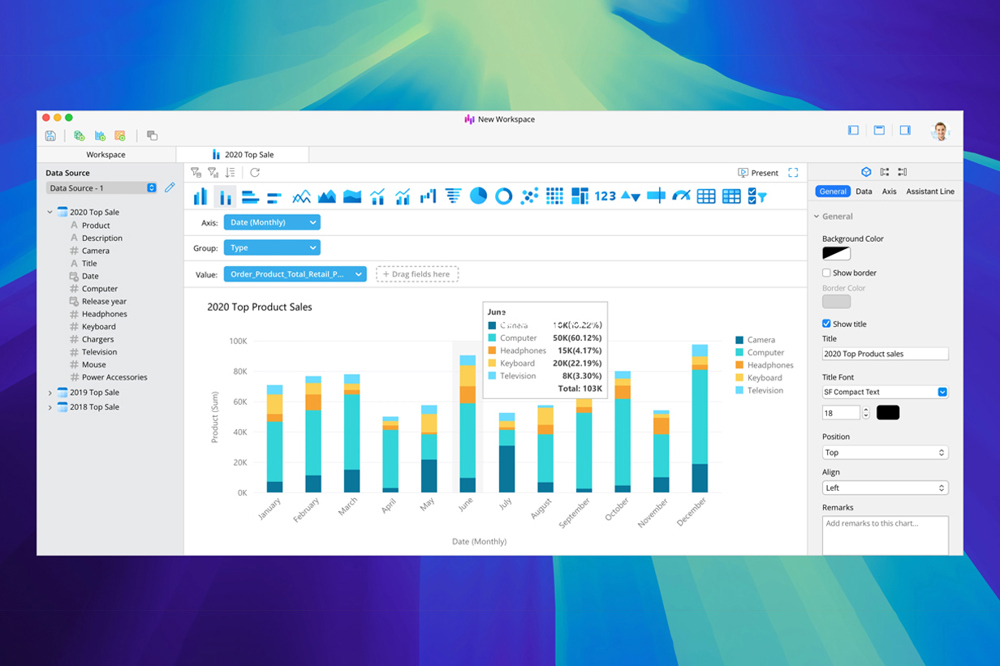 专业数据图表可视化工具 Navicat BI v2.0.10 破解版